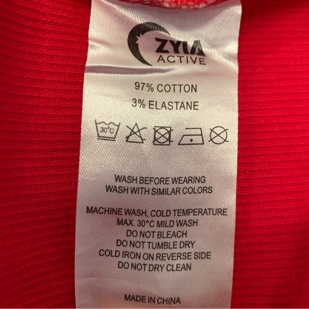 ZYIA Red Cali Tank Top Sz XL Ribbed Activewear Yoga Fitness Workout Gym - Picture 10 of 12